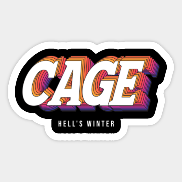 Hell's Winter Cage Hells Winter Cage Sticker TeePublic